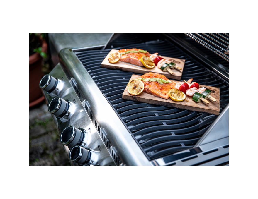 Grill gazowy Legend 485 z palnikiem Sizzle Zone, palnikiem rożna, rożnem (#69232) i pokrowcem (#61500) Stal szlachetna - 6